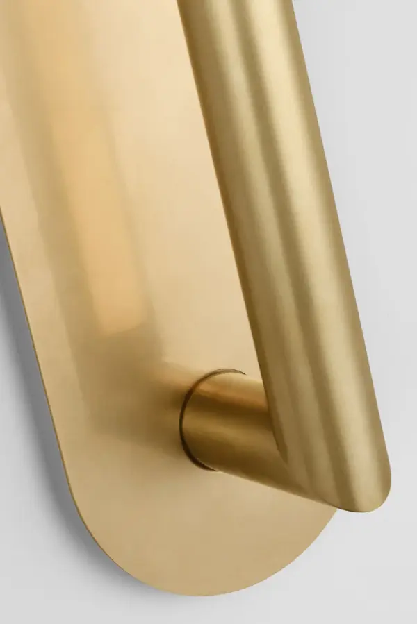 Fielle Medium Sconce in Hand-Rubbed Antique Brass - Image 4