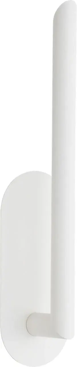 The Fielle Medium Sconce delivers sophisticated illumination with its soft white finish and high-quality 2700K LED. Perfect for modern bathrooms and hallways, it combines clean design with excellent color rendering. - alternate view