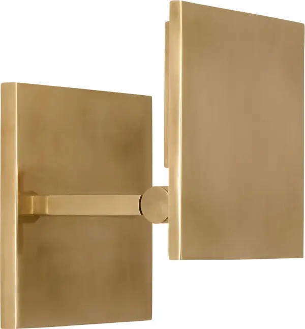 Angolo 6" Sconce in Hand-Rubbed Antique Brass - Image 2
