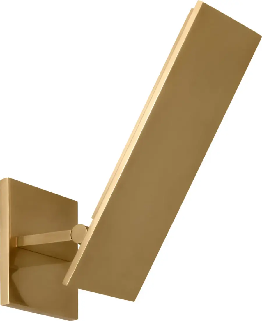 Angolo 11" Sconce in Hand-Rubbed Antique Brass - Image 4