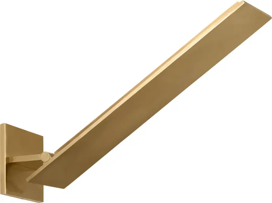 Angolo 18" Sconce in Hand-Rubbed Antique Brass - Image 1