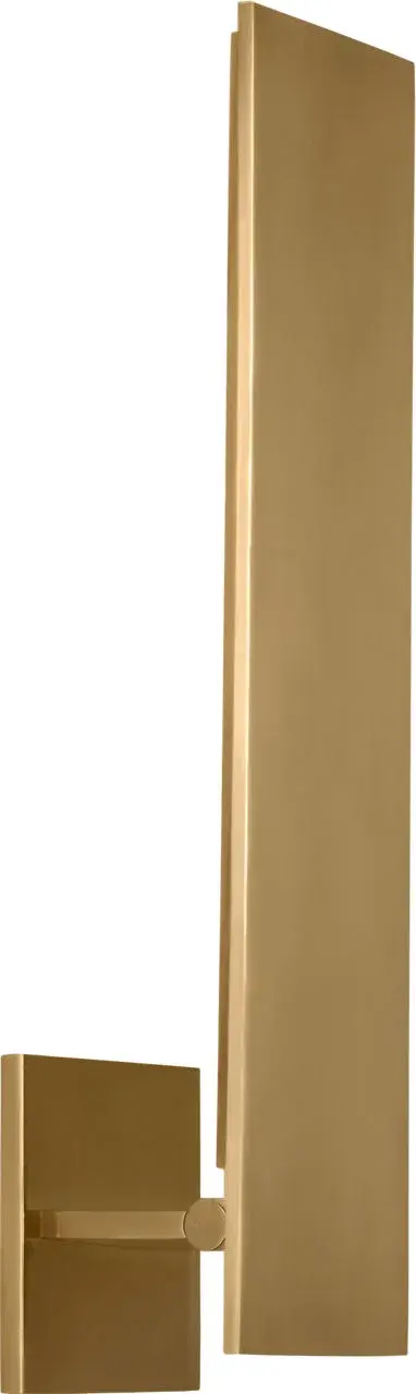Angolo 18" Sconce in Hand-Rubbed Antique Brass - Image 2