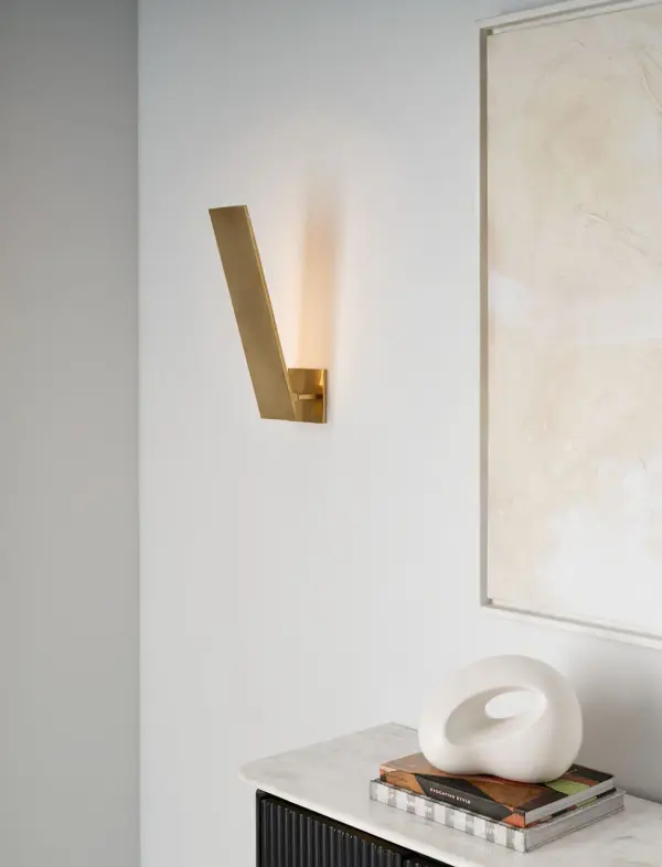 Angolo 18" Sconce in Hand-Rubbed Antique Brass - Image 14