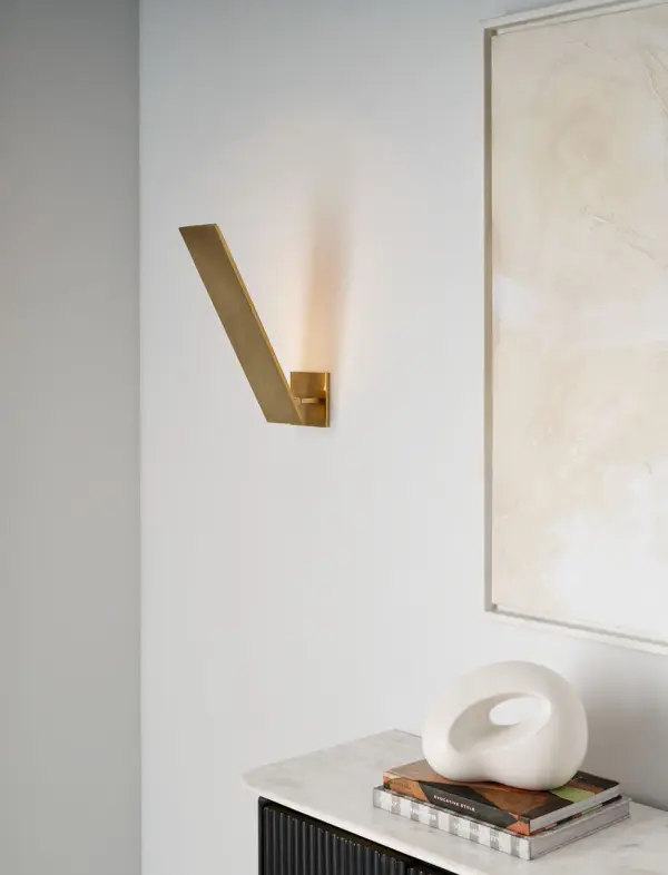 Angolo 18" Sconce in Hand-Rubbed Antique Brass - Image 8