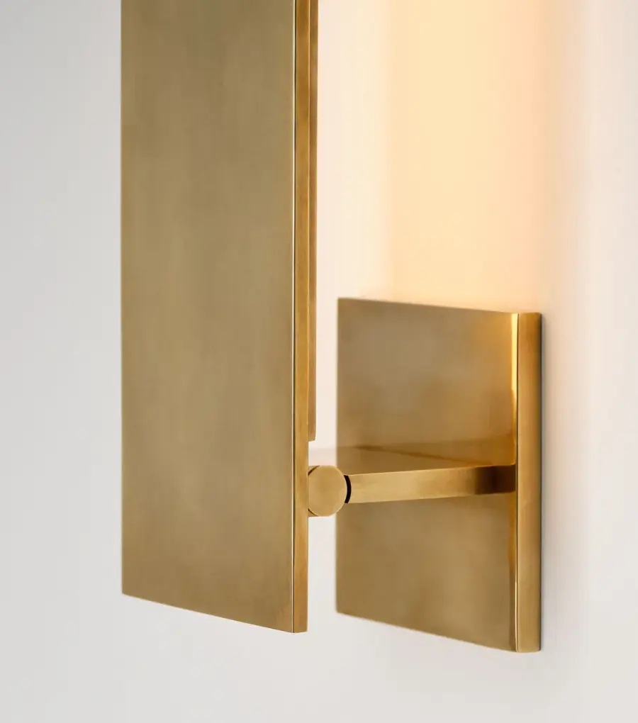 Angolo 18" Sconce in Hand-Rubbed Antique Brass - Image 9
