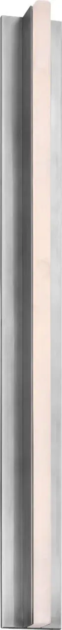 The Linea 32 Sconce delivers contemporary elegance with its 32-inch linear design in antique nickel. Featuring integrated 2700K LED with 90 CRI, it provides warm, color-accurate lighting ideal for vanity and accent applications. - alternate view