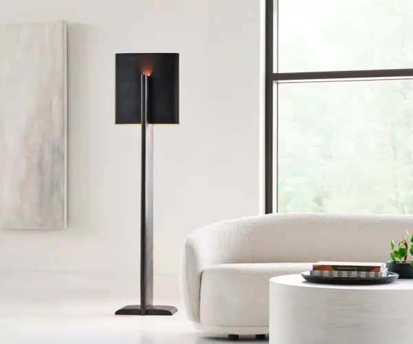 Striking 72" Architectural Floor Lamp with Intersecting Design - Image 11