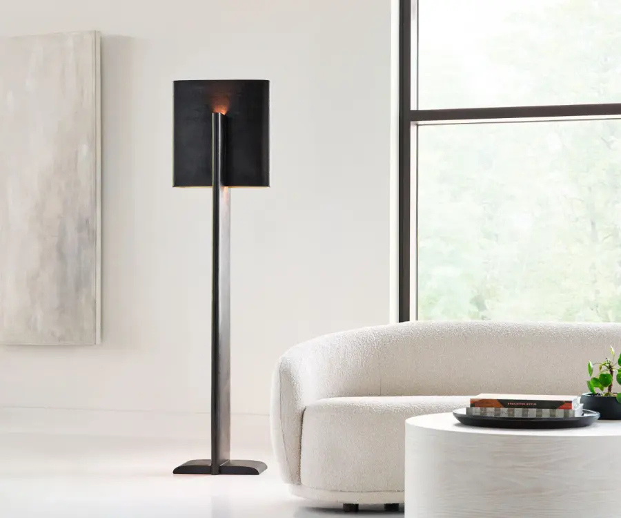 Striking 72" Architectural Floor Lamp with Intersecting Design - Image 11