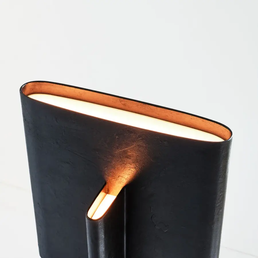 Striking 72" Architectural Floor Lamp with Intersecting Design - Image 9