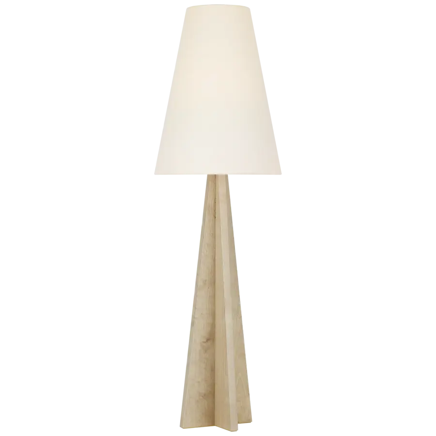 Elegant Scandinavian Floor Lamp with Natural Warmth - Image 1