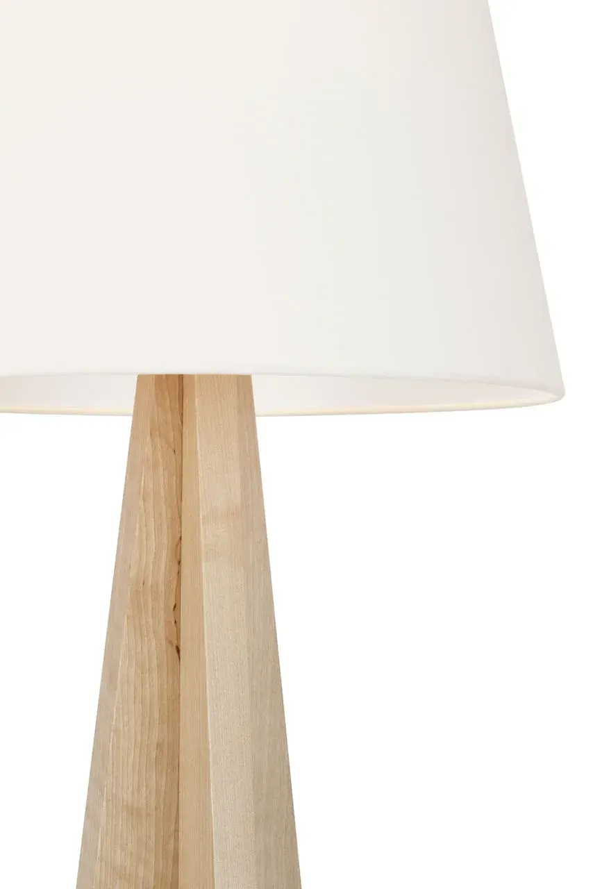 Elegant Scandinavian Floor Lamp with Natural Warmth - Image 3