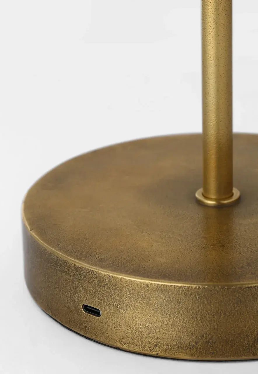 Sene 50" Rechargeable Floor Lamp in Museum Brass - Image 7
