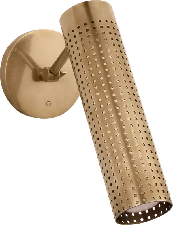 The Precision 12" Articulating Sconce combines industrial functionality with refined elegance. Its adjustable arm provides directional lighting, while the antique-burnished brass finish adds warmth and character to any space. - alternate view