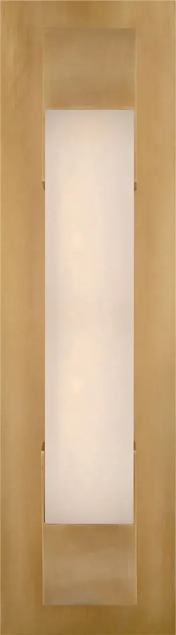Covet 16" Bracketed Bath Light in Antique-Burnished Brass with Alabaster - Image 2
