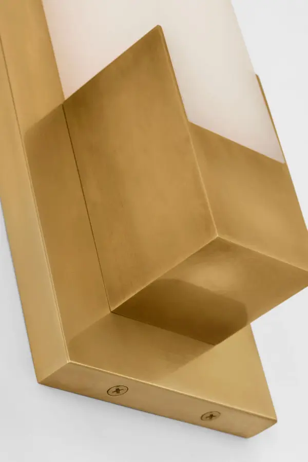 Covet 16" Bracketed Bath Light in Antique-Burnished Brass with Alabaster - Image 3