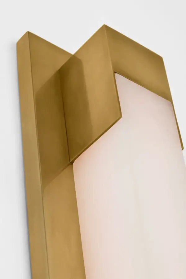 Covet 16" Bracketed Bath Light in Antique-Burnished Brass with Alabaster - Image 4