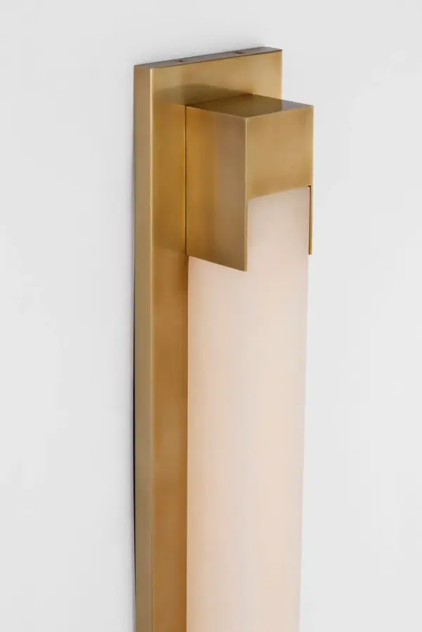 Covet 21" Bracketed Bath Light in Antique-Burnished Brass with Alabaster - Image 5