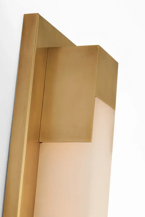Covet 26" Bracketed Bath Light in Antique-Burnished Brass with Alabaster - Image 3