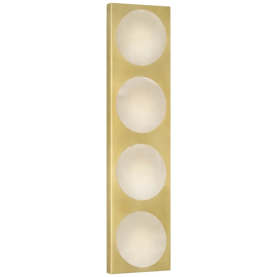 Dichotomy 18" 4 Light Sconce in Antique-Burnished Brass with Alabaster