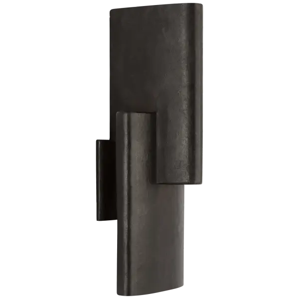 Lotura 16" Intersecting Sconce in Museum Black - Image 1