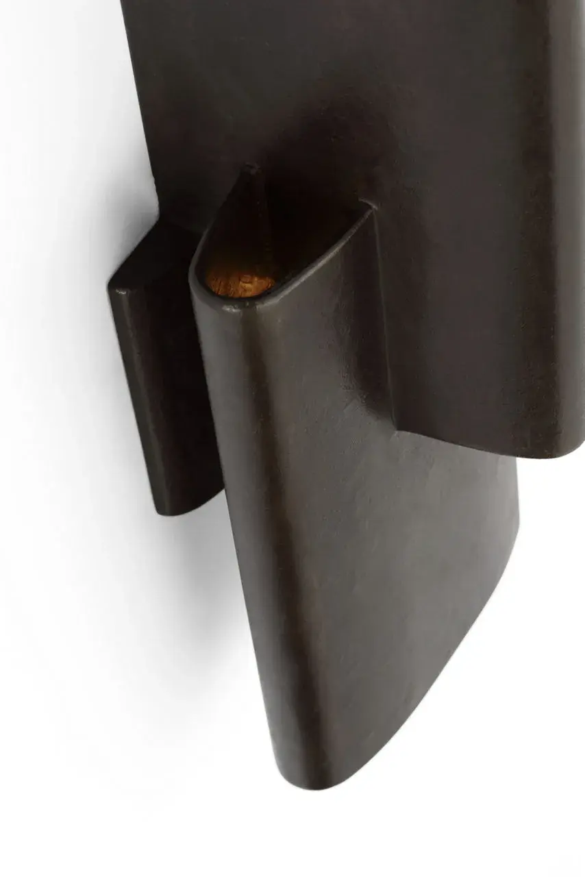 Lotura 16" Intersecting Sconce in Museum Black - Image 11