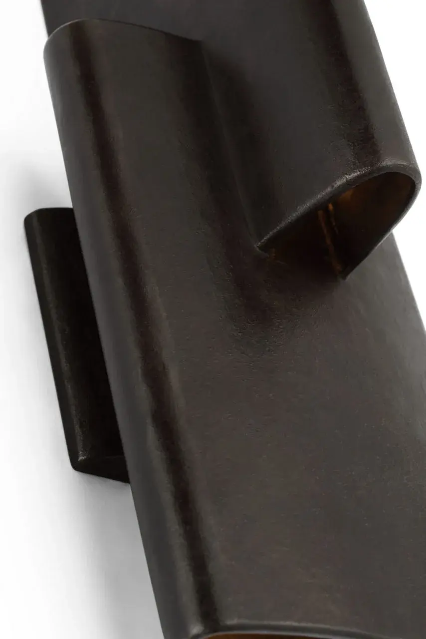 Lotura 16" Intersecting Sconce in Museum Black - Image 10