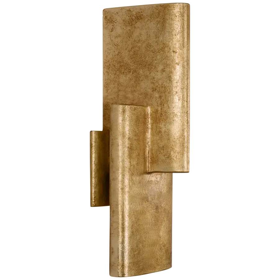 Lotura 16" Intersecting Sconce in Museum Gild - Image 1