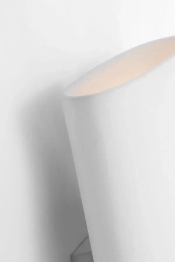 Lotura 12" Pocket Sconce in Museum White - Image 9