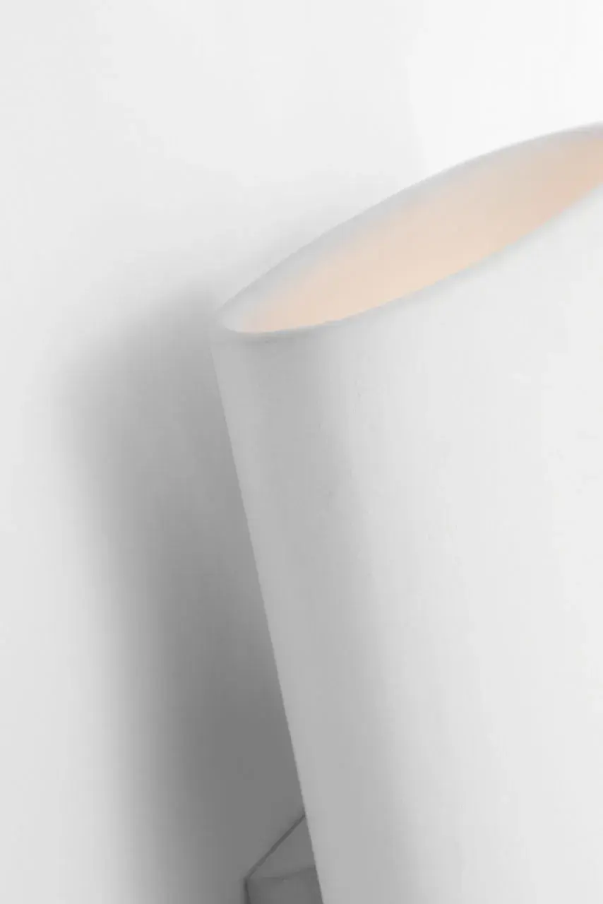 Lotura 12" Pocket Sconce in Museum White - Image 9