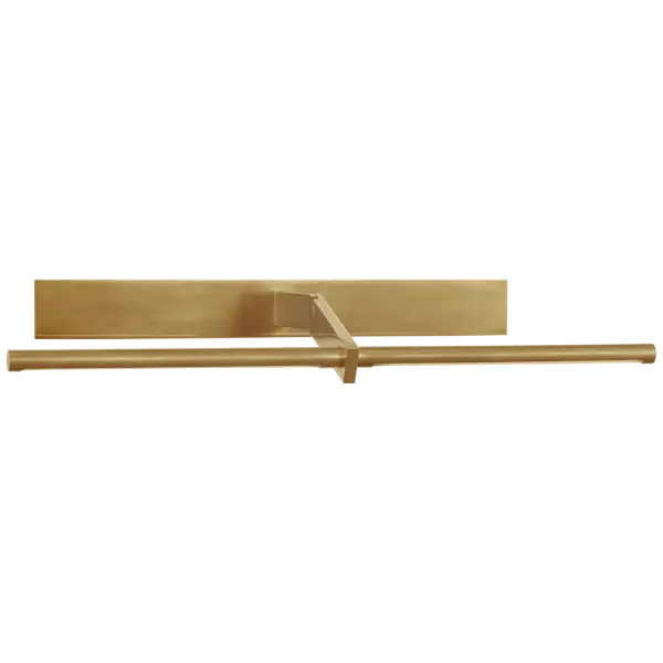 Axis 32" Pivoting Library Light in Antique-Burnished Brass - Image 6