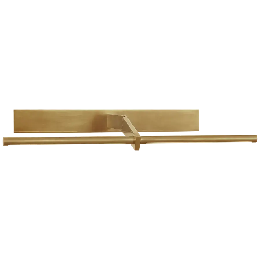 Axis 32" Pivoting Library Light in Antique-Burnished Brass - Image 6
