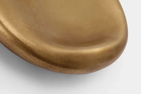 Esculpa 14" Rounded Wall Light in Museum Brass - Image 5