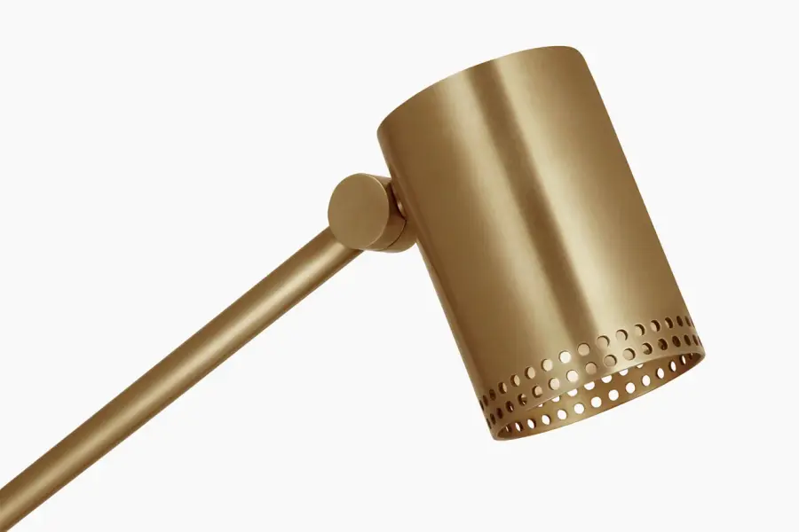Precision Articulating Table Lamp in Antique-Burnished Brass - Image 4