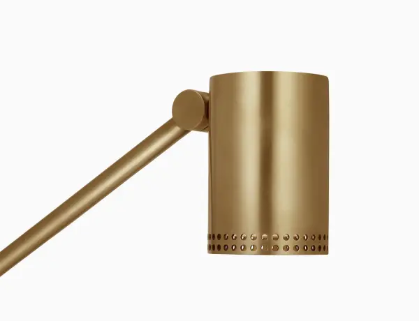 Precision Articulating Table Lamp in Antique-Burnished Brass - Image 7