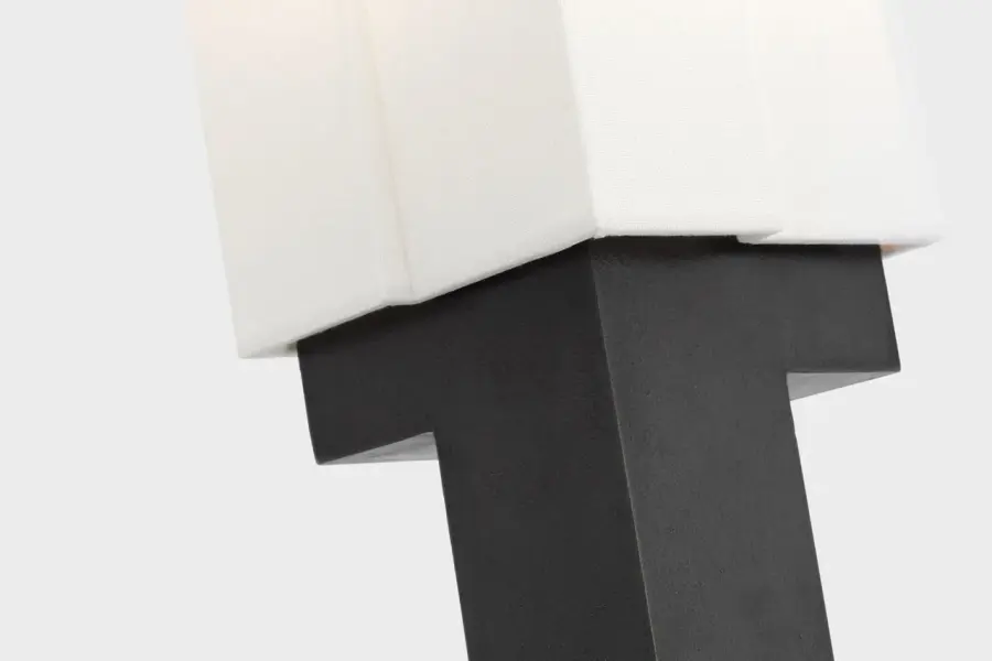 Sophisticated 27" Table Lamp with Museum-Quality Black Finish - Image 4