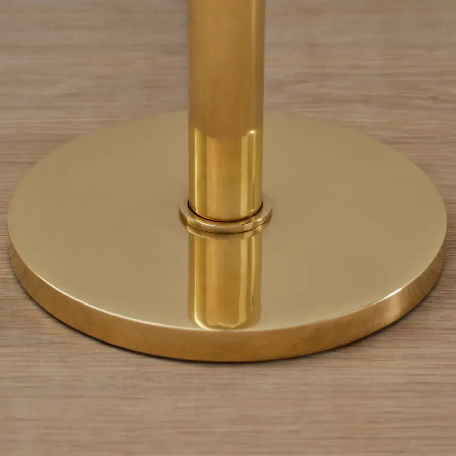 Elegant Crystal Table Lamp with Timeless Brass Finish - Image 6