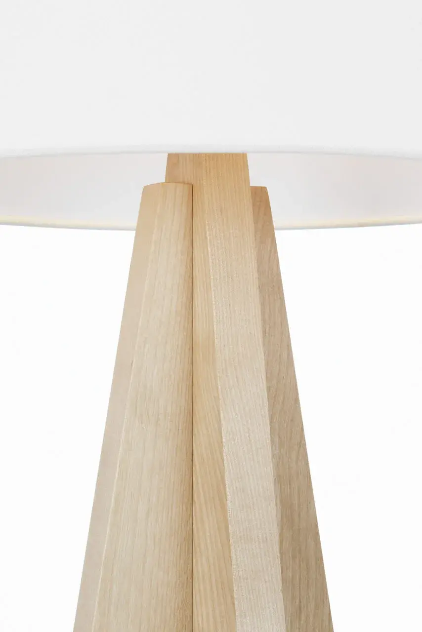 Sophisticated Natural Wood Table Lamp with Timeless Scandinavian Appeal - Image 6