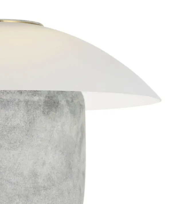 The Blique rechargeable accent lamp combines contemporary design with practical portability. Its soft etched glass shade creates a warm, diffused light perfect for intimate spaces, while the cordless design offers placement flexibility. - alternate view