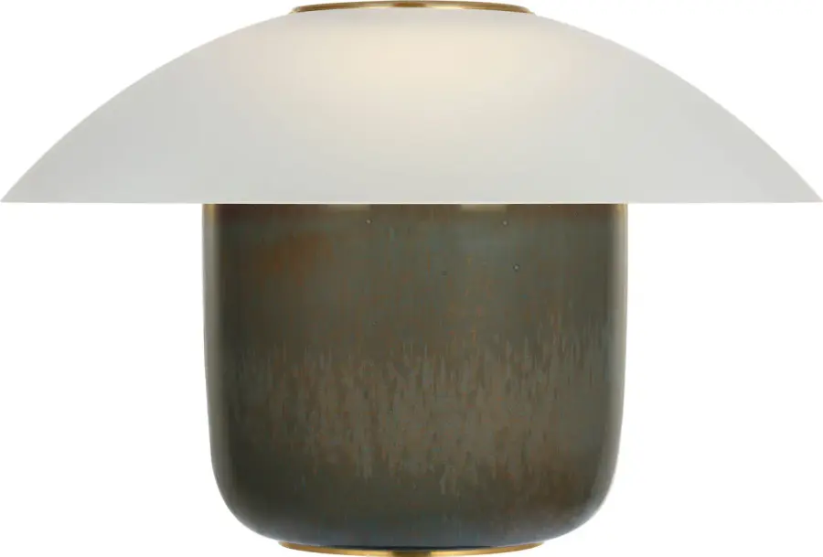 Blique 12" Rechargeable Accent Lamp in Peacock - Image 1