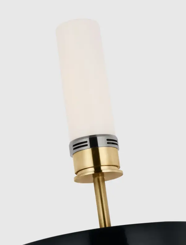 Tiglia Tall Cordless Table Lamp in Black with Linen Shade - Image 10