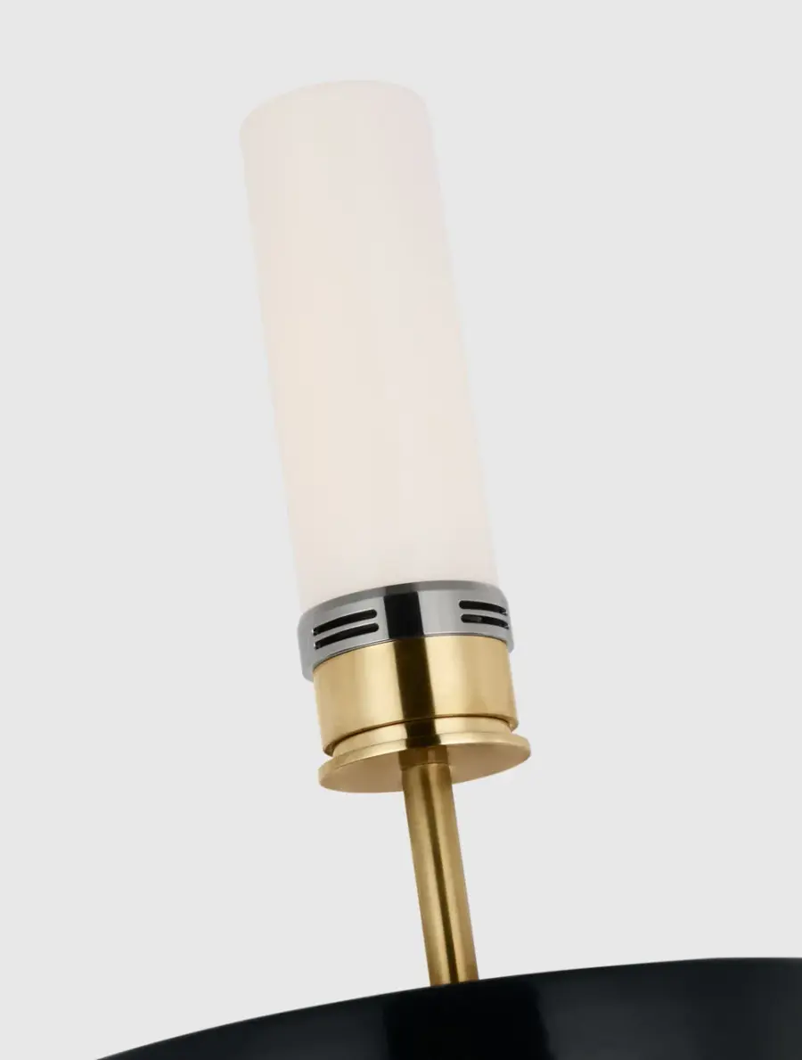 Tiglia Tall Cordless Table Lamp in Black with Linen Shade - Image 10