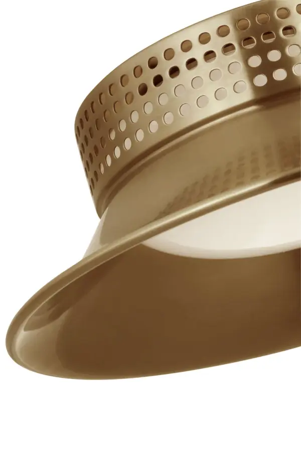 The Precision 7" Flush Mount combines refined brass craftsmanship with clean white glass for a sophisticated lighting solution. Its compact profile makes it ideal for smaller spaces requiring ambient illumination. - alternate view