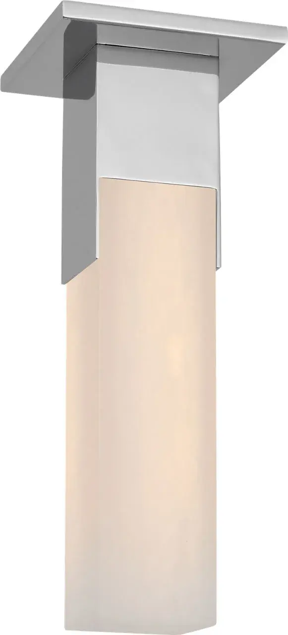 Covet Monopoint Flush Mount in Polished Nickel with Alabaster - Image 1