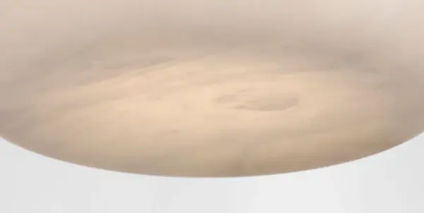 The Formosa 17" flush mount combines natural alabaster with polished nickel for a refined, transitional aesthetic. Its generous 17-inch diameter provides substantial illumination while maintaining a low profile ideal for standard ceiling heights. - alternate view