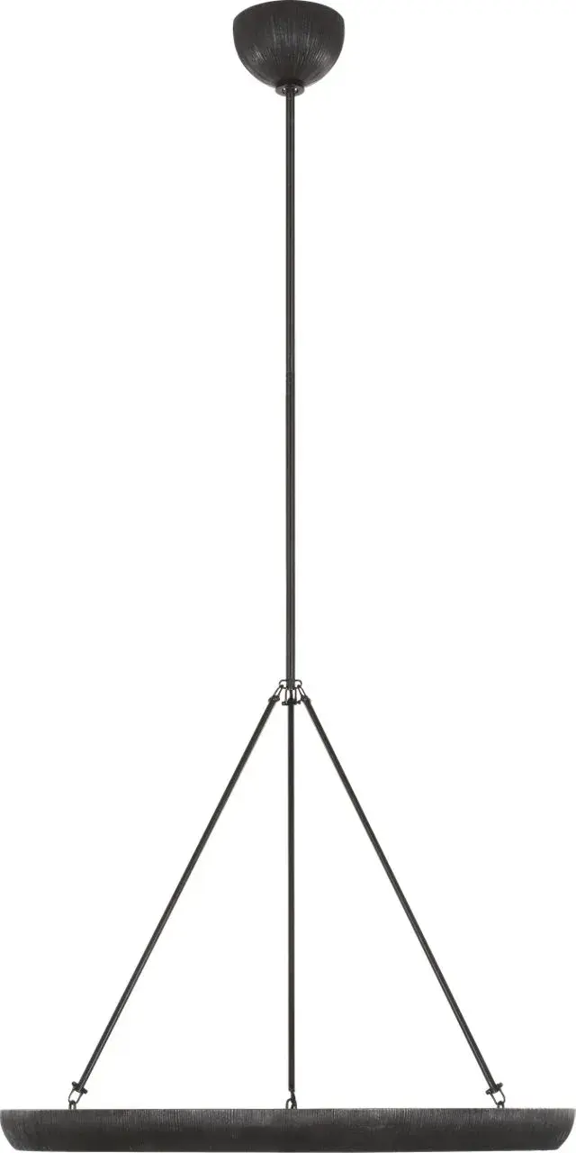 Utopia 30" Ring Chandelier in Aged Iron - Image 1