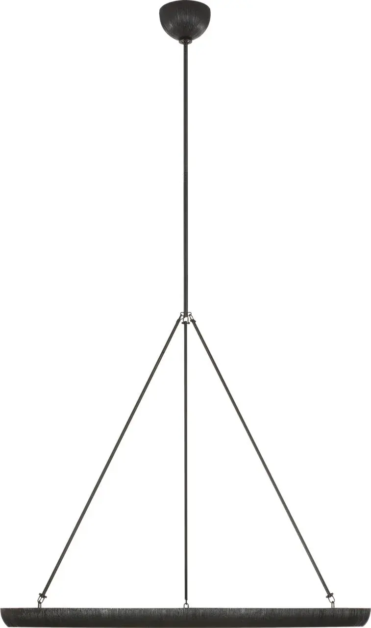 Utopia 42" Ring Chandelier in Aged Iron - Image 1