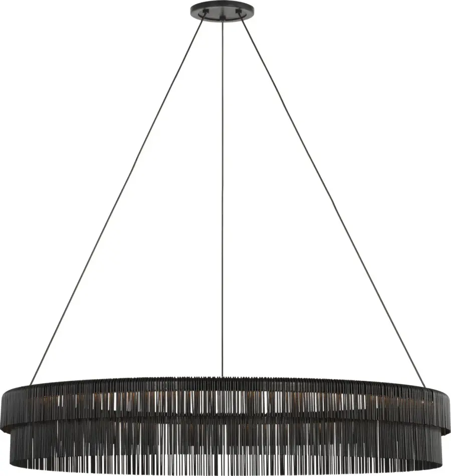 Differo 40" Layered Ring Chandelier - Image 1