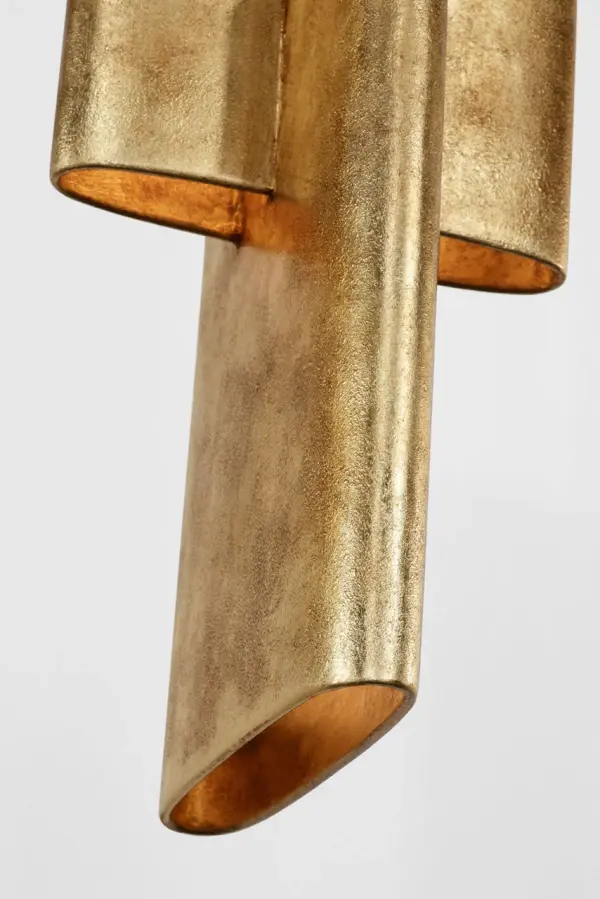 Lotura 8" Intersecting Pendant in Museum Gild - Image 6