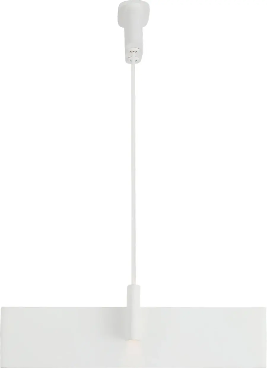 Lotura 36" Intersecting Linear Pendant in Museum White - Image 3