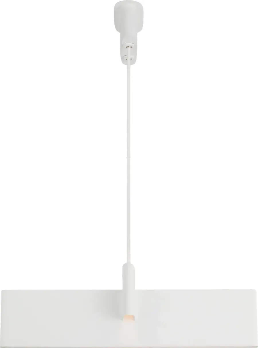 Lotura 36" Intersecting Linear Pendant in Museum White - Image 4